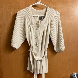 Ann Taylor Tie Cardigan Sweater